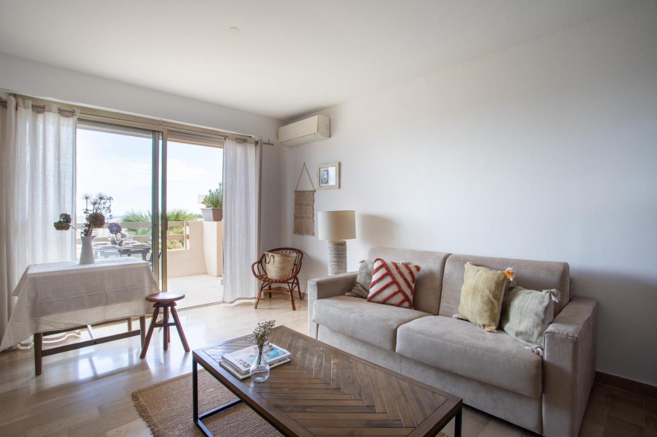 Vue Mer, Terrasse Et Parking Prive Antibes Bagian luar foto