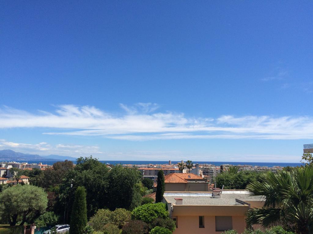 Vue Mer, Terrasse Et Parking Prive Antibes Ruang foto